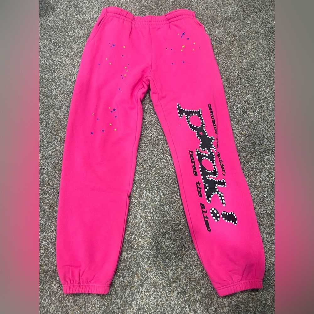 Sp5der Pink Sweatpants Size L